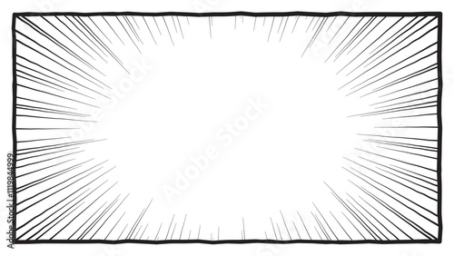 Manga frame style background with saturated lines, fine, dense