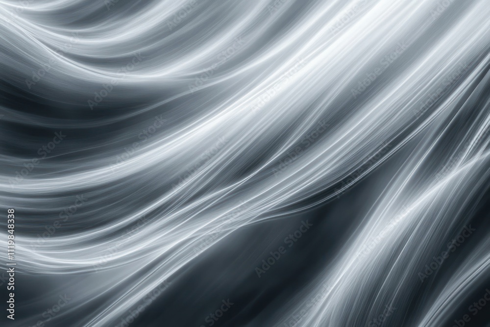 Subtle Light Grey Wave Pattern Background