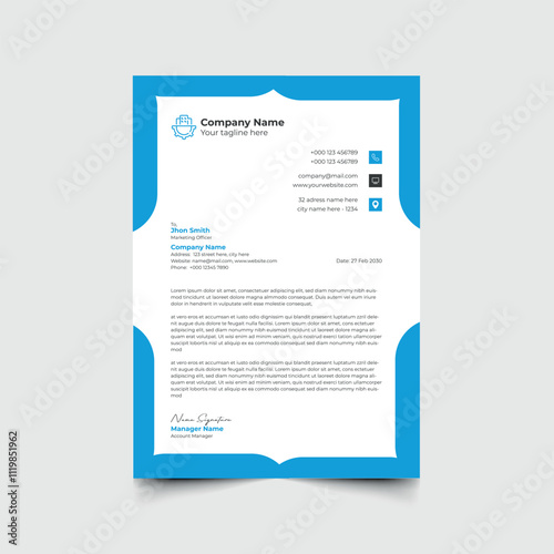 Letterhead design Template 