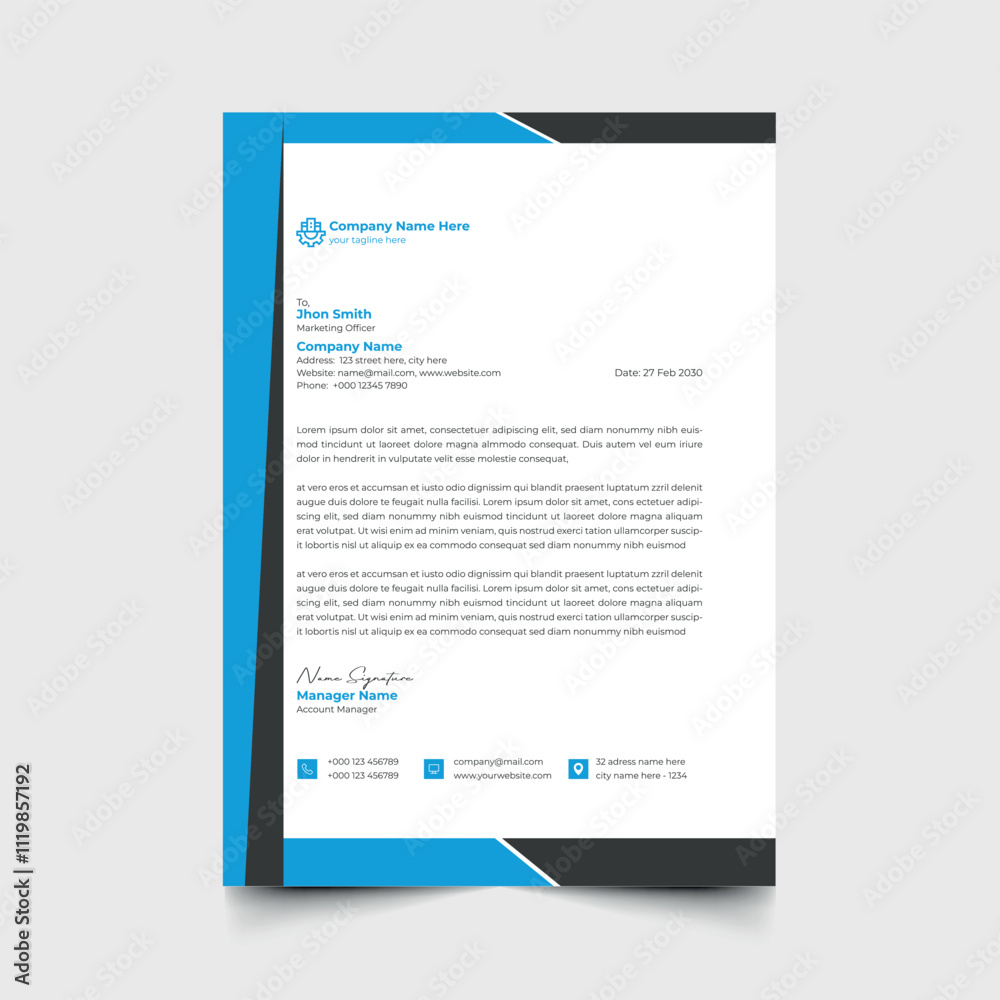 Letterhead design Template Letterhead design Template