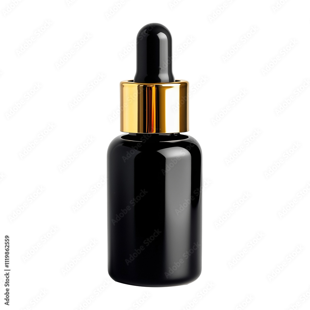 Luxury Black Serum Dropper Bottle Mockup Luxury Black Serum Dropper Bottle Mockup