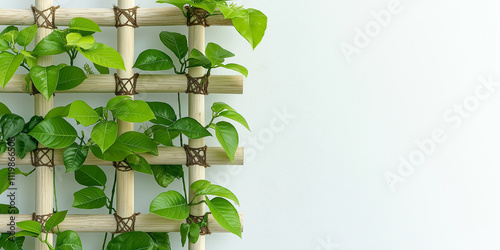 white sapote with leaves and plants stacked on top photo