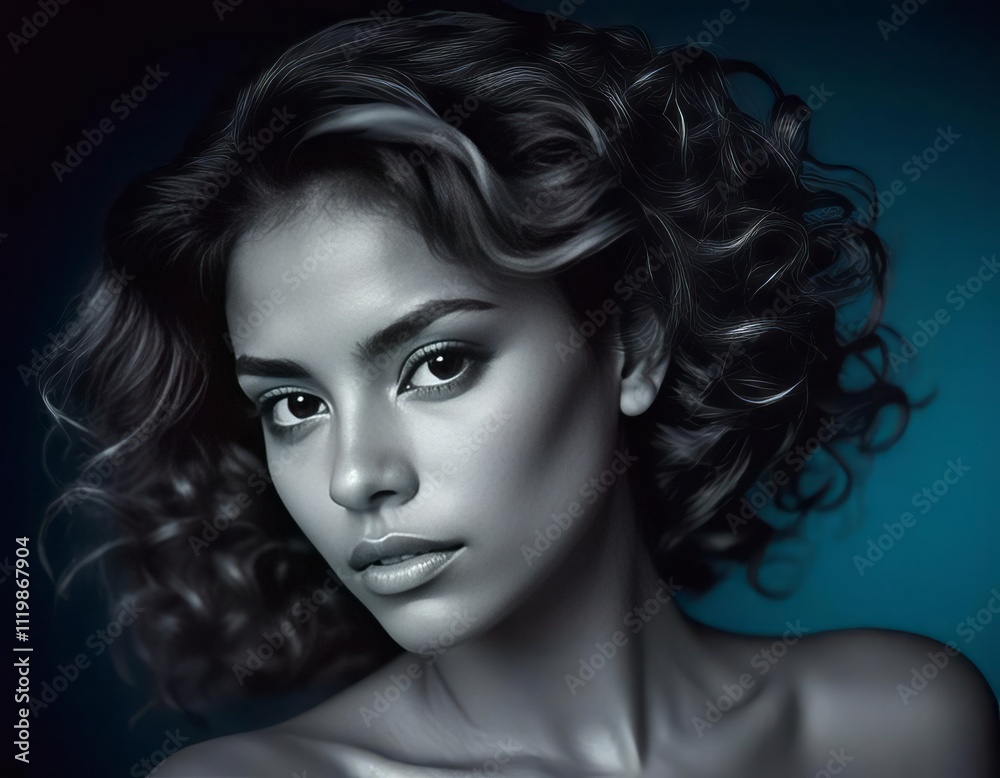 Fototapeta premium Brunette woman portrait