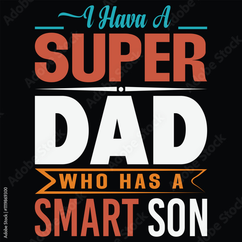 Father's day typography t shirt design