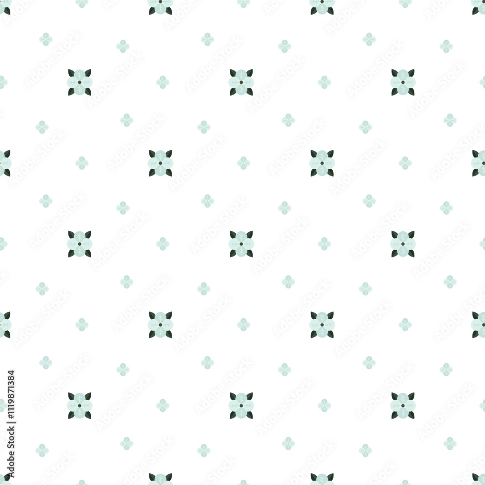 Floral Winter Seamless Vector Pattern Design Floral Winter Seamless Vector Pattern Design
