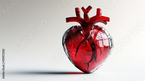 Anatomical 3D Model of the Human Heart with Realistic Detailing photo