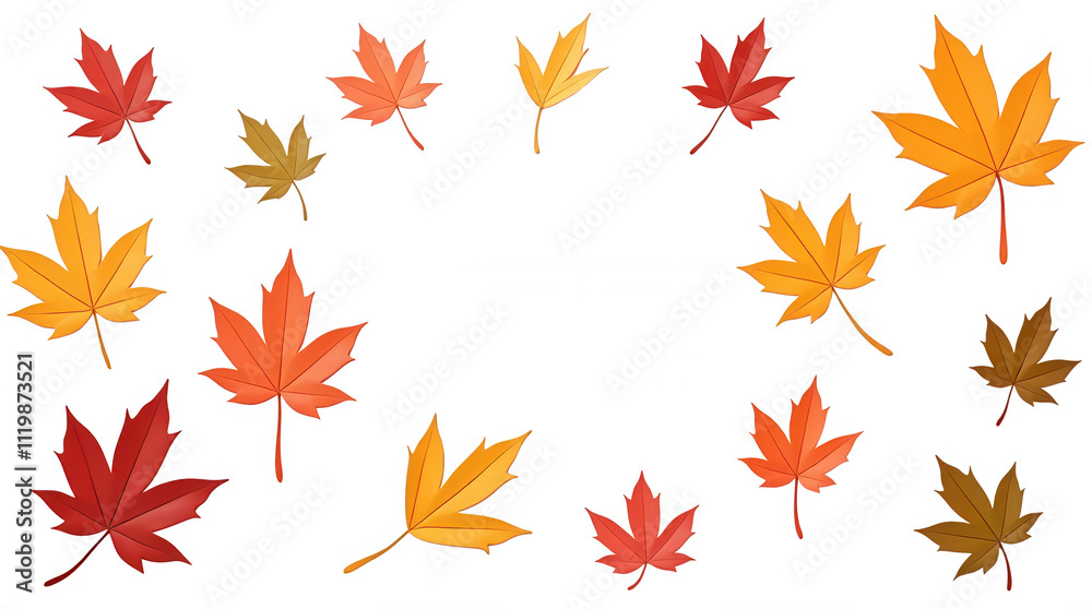 Autumn Leaves Illustration with Transparent Background for Use in Seasonal Designs and Decorations Autumn Leaves Illustration with Transparent Background for Use in Seasonal Designs and Decorations