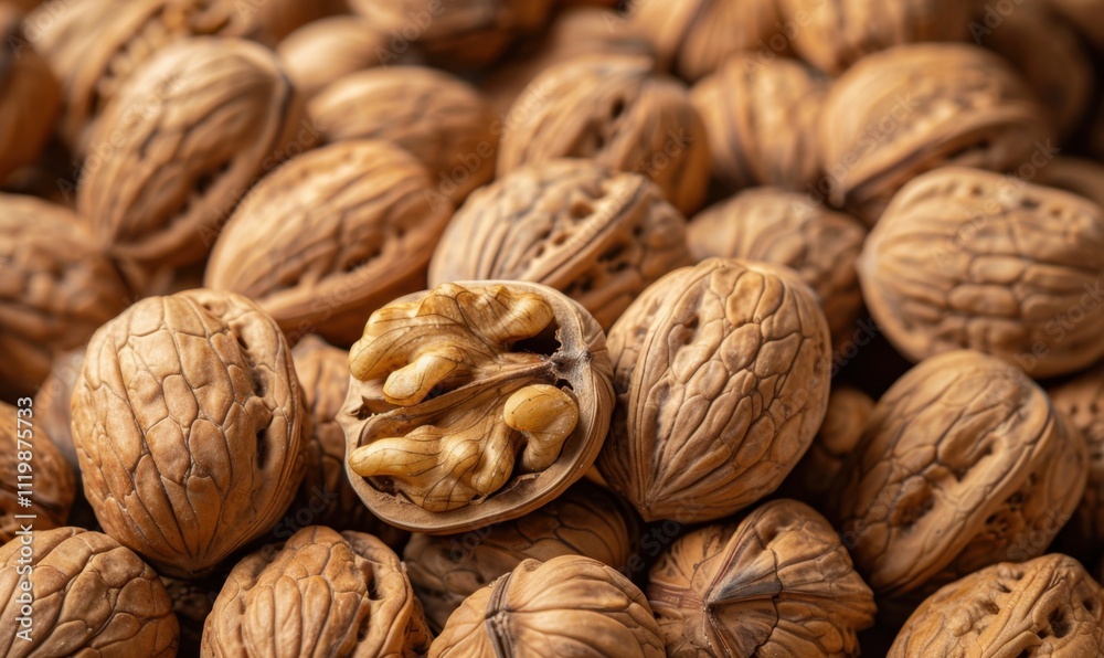 Pile of delicious walnuts, each shell and kernel vividly shown in high-definition clarity. Pile of delicious walnuts, each shell and kernel vividly shown in high-definition clarity.