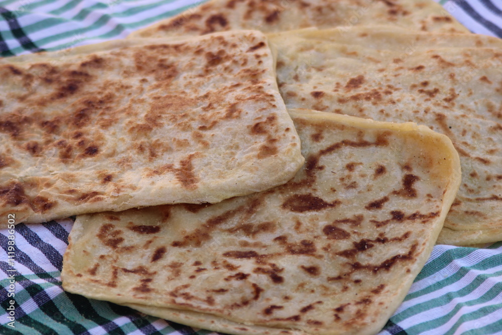 Moroccan Msemmen Close Up