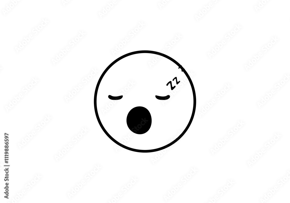 Fototapeta premium emoji icon logo png design template vector illustration outline