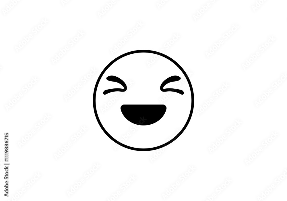 emoji icon logo png design template vector illustration outline emoji icon logo png design template vector illustration outline