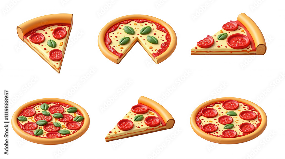 Delicious Pizza Slice Illustrations with Transparent Background for Design Projects and Overlays Delicious Pizza Slice Illustrations with Transparent Background for Design Projects and Overlays