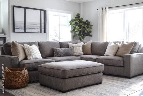 Cozy Living Room with Sectional Sofa