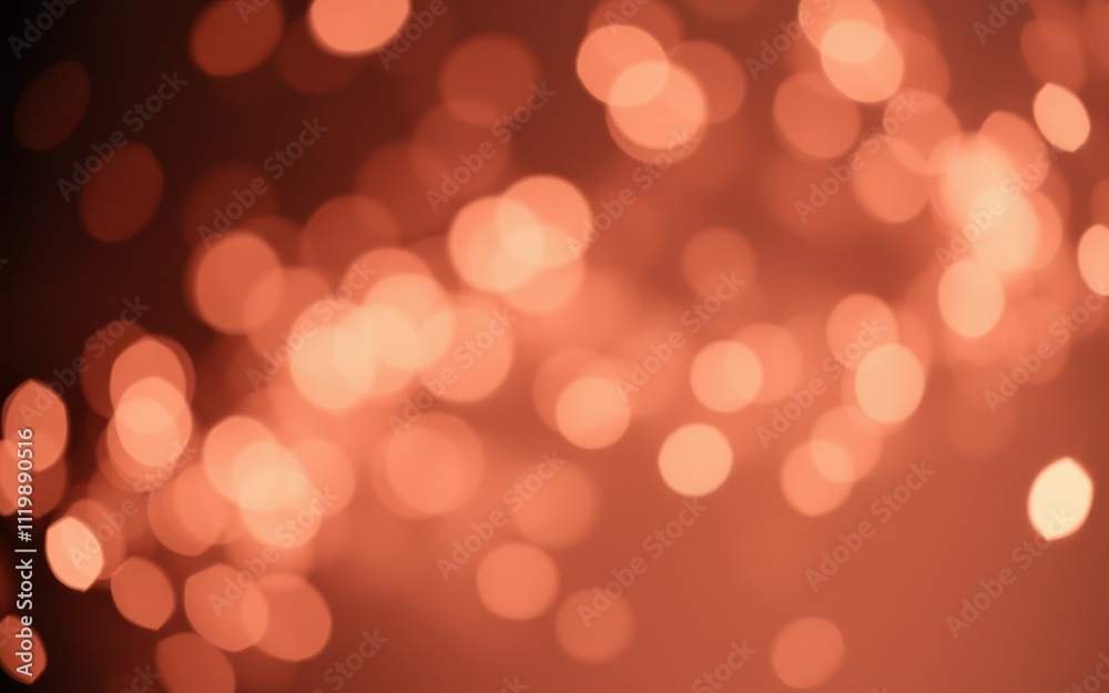 Warm glowing bokeh lights create a mesmerizing effect in a nighttime setting during a festive celebration