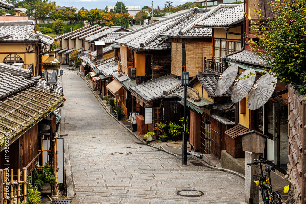 Discover the charm of a Traditional Japanese Street in the beautiful city of Kyoto