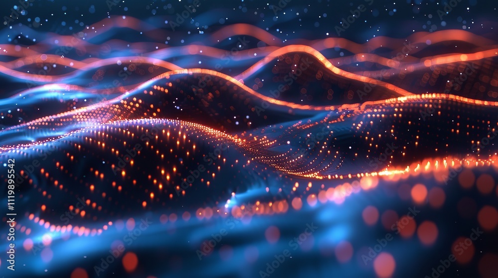 Beautiful abstract wave technology background. Beautiful abstract wave technology background.