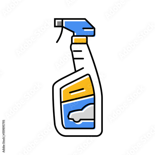 glass cleaner car care color icon vector. glass cleaner car care sign. isolated symbol illustration