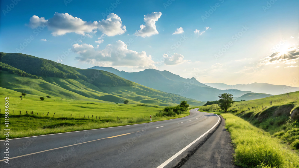 Fototapeta premium road in mountains11