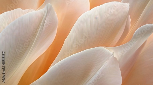 Evoking calm through gentle beige floral textures in design.