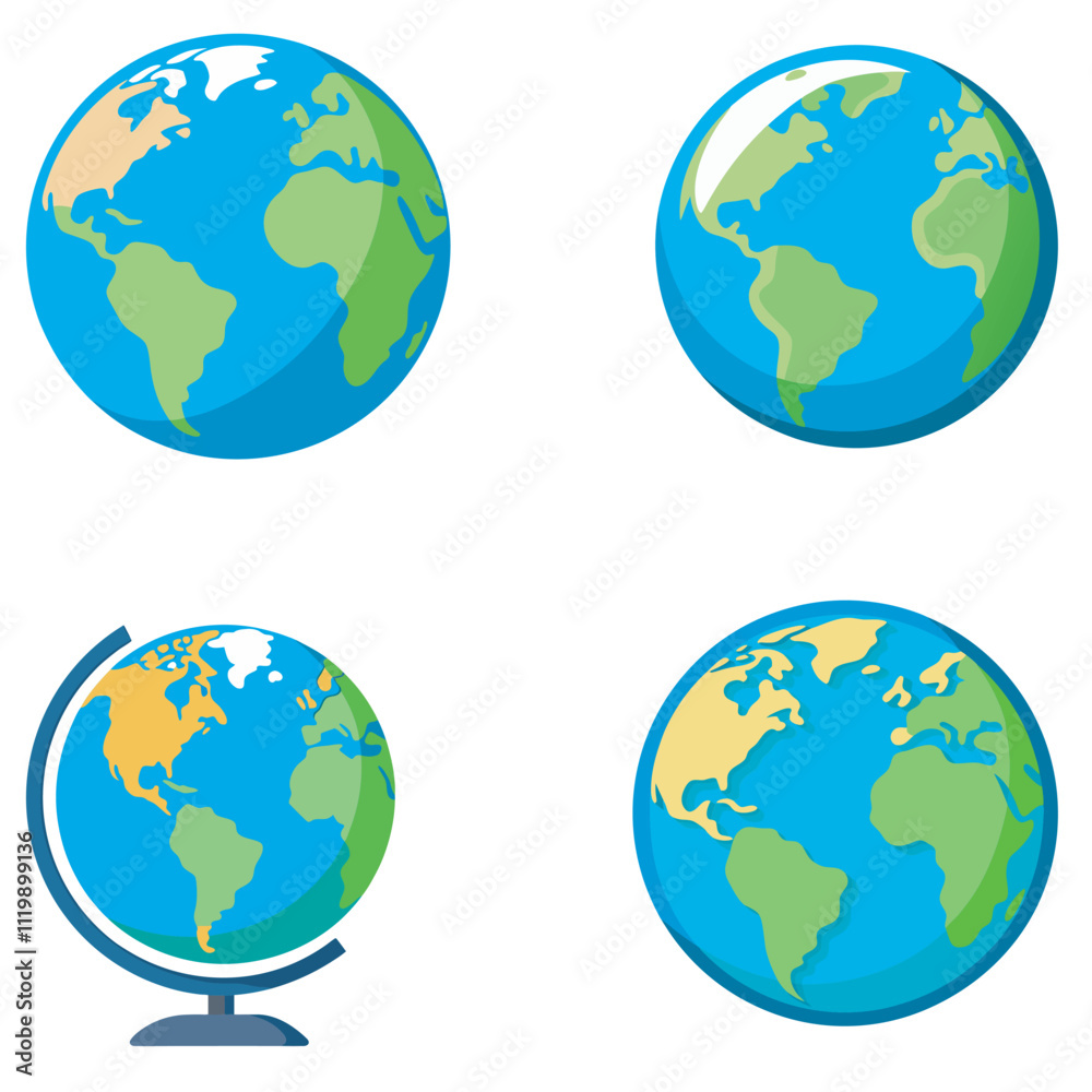 Earth globe vector design, World map vector illustration Earth globe vector design, World map vector illustration