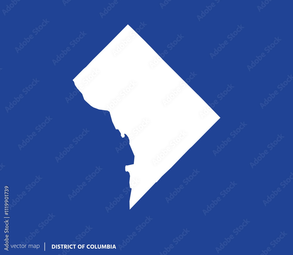 U.S Federal district. Washington, D.C. vector map. you can use it for any needs.	