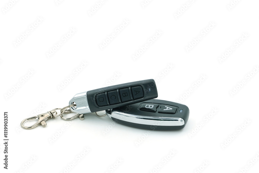 Remote control on a white background Remote control on a white background