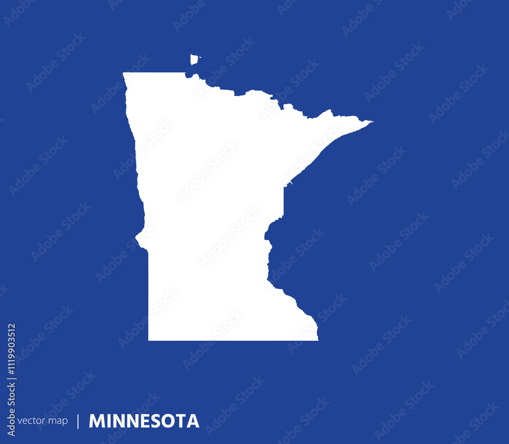 U.S states map. State of Minnesota vector map. you can use it for any needs.	