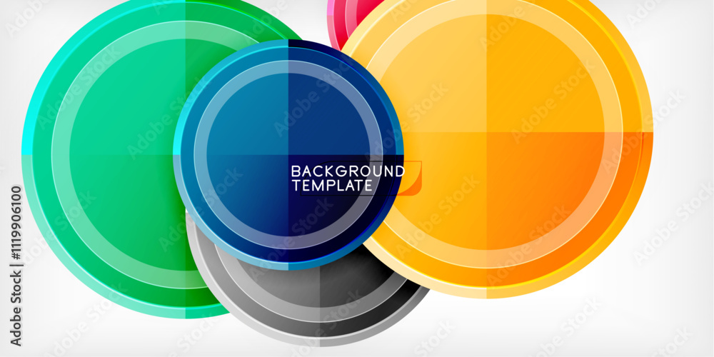 Geometric design abstract background - circles Geometric design abstract background - circles