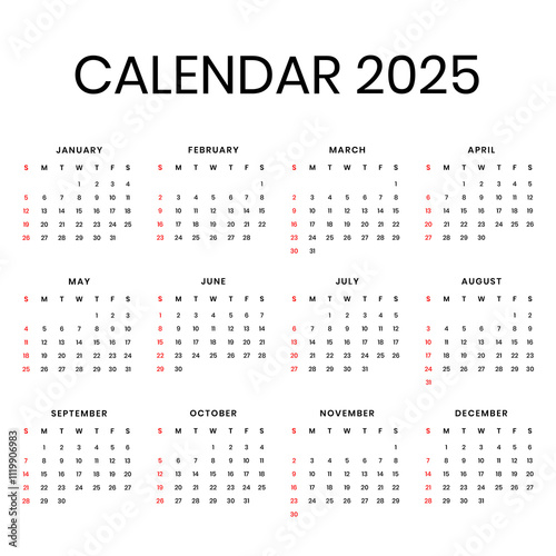 Set design Calendar 2025 png transparent background
