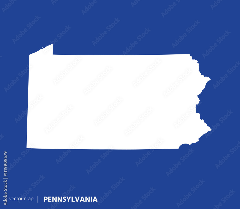 U.S states map. State of Pennsylvania vector map. you can use it for any needs. U.S states map. State of Pennsylvania vector map. you can use it for any needs.