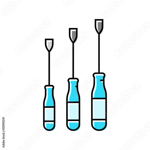 screwdrivers car repair tool color icon vector. screwdrivers car repair tool sign. isolated symbol illustration
