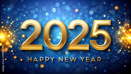 Happy new year 2025 illustration images