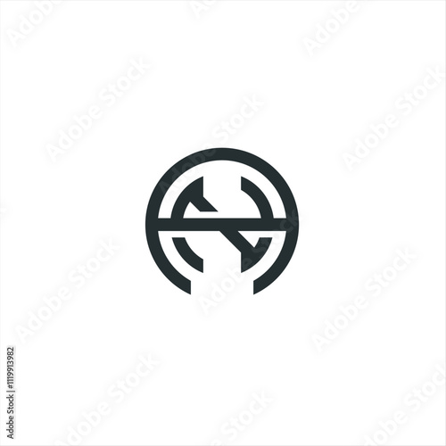 AN, NA, A, N, Abstract Letters Logo Monogram