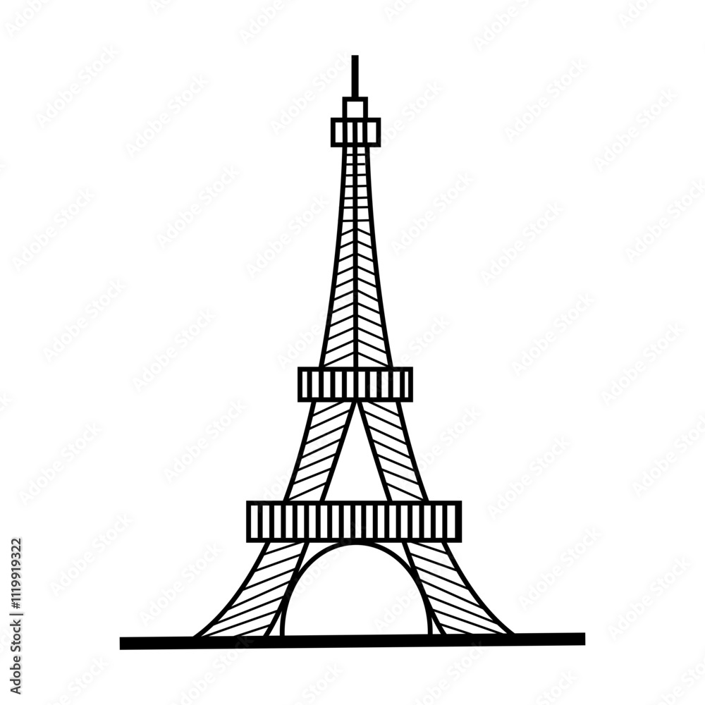 Fototapeta premium fancy line art design about different items