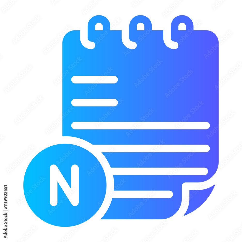 note gradient icon note gradient icon