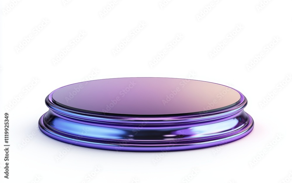 Elegant purple circular display platform for presentation Elegant purple circular display platform for presentation