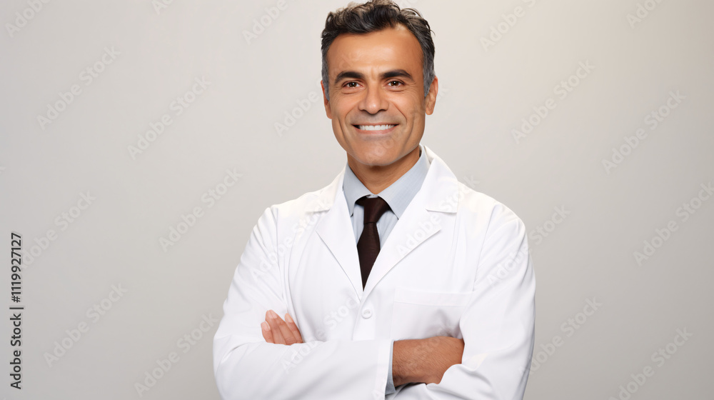 A male dermatologist in a clean, bright clinic, working under clinical lighting with a sterile background.
A male dermatologist in a clean, bright clinic, working under clinical lighting with a sterile background.