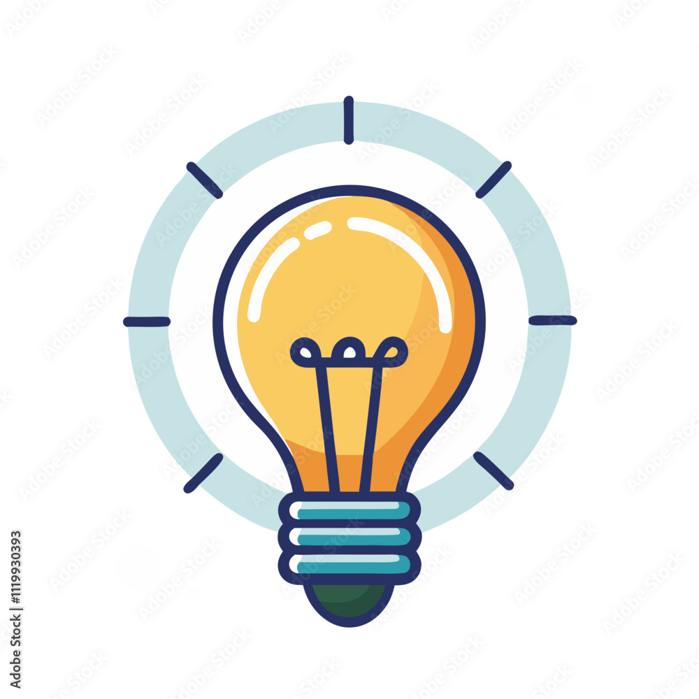 Glowing Lightbulb Icon with Halo Representing Creativity and Ideas. Perfect for: World Creativity Day, art workshops Glowing Lightbulb Icon with Halo Representing Creativity and Ideas. Perfect for: World Creativity Day, art workshops