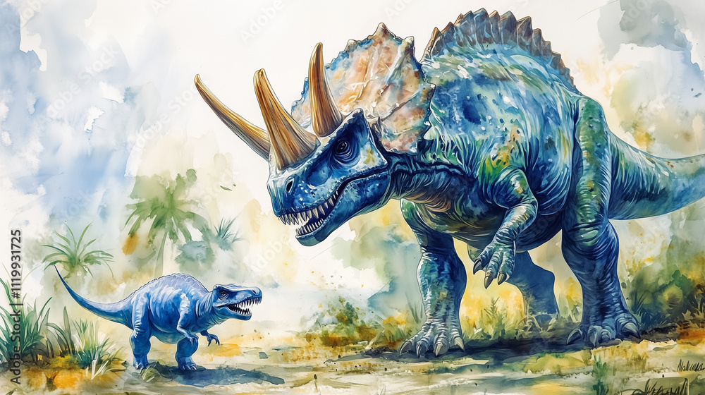 Fototapeta premium tyrannosaurus dinosaur illustration