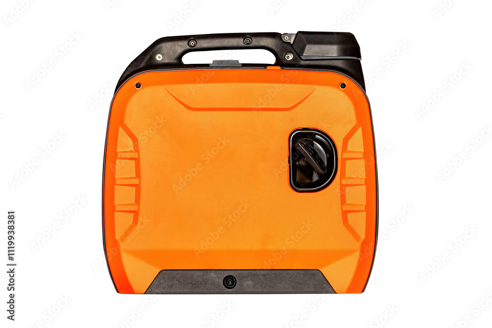 Portable power supply for outdoor adventures and emergency situations, isolated on white background. Portable power supply for outdoor adventures and emergency situations, isolated on white background.