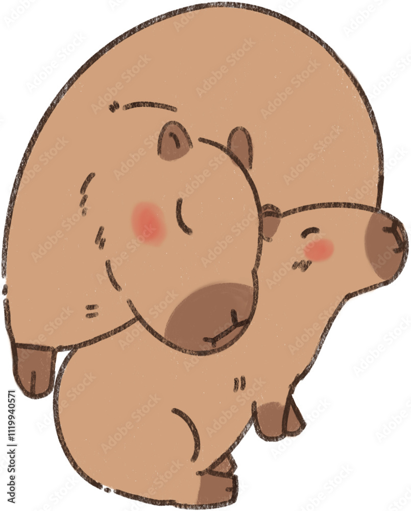 Fototapeta premium Capybara fantasy 