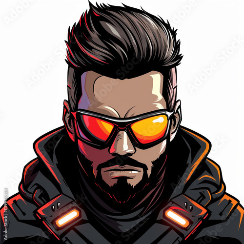 Gaming logo avatar for a gaming streamer or blogger channel