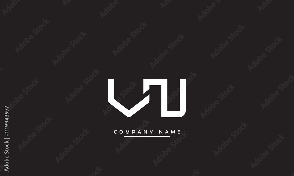 VN, NV, V, N Abstract Letters Logo Monogram VN, NV, V, N Abstract Letters Logo Monogram