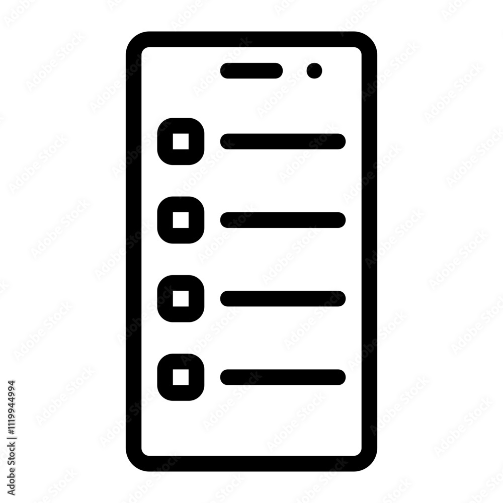 survey line icon survey line icon