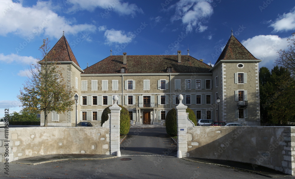 Fototapeta premium Castle of Dardagny, Geneva canton, Switzerland