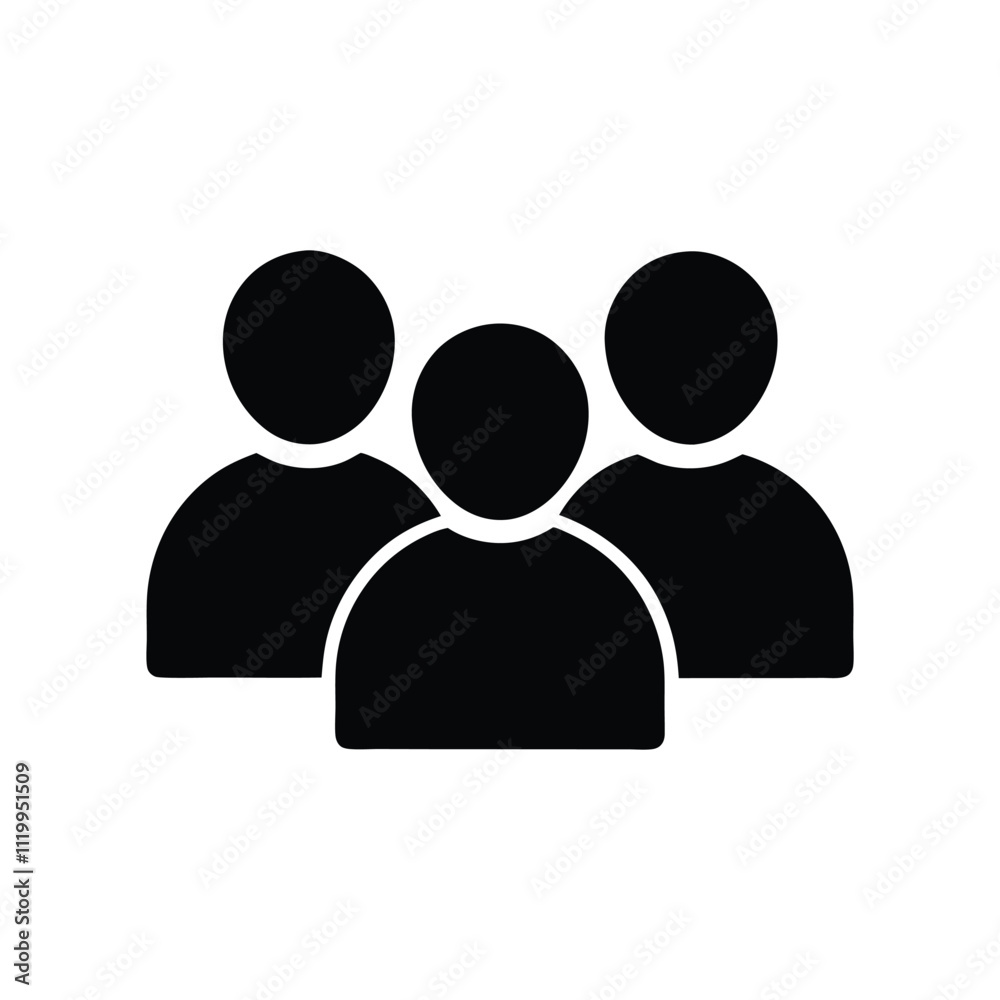 Group Icon - Team Collaboration and Workforce Symbol for Business, Workplace, and Leadership Group Icon - Team Collaboration and Workforce Symbol for Business, Workplace, and Leadership