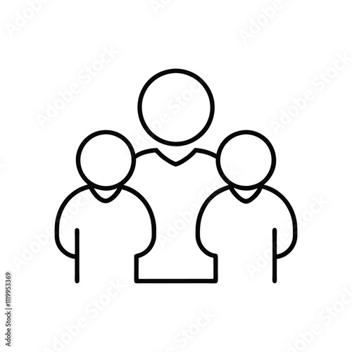 Group Icon - Team Collaboration and Workforce Symbol for Business, Workplace, and Leadership photo