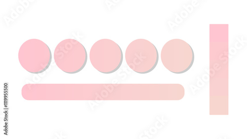 Abstract gradient background with Rose Quartz and Scallop Seashell color palette. Abstract illustration with gradient blur design. Blurred colored abstract background. Colorful gradient