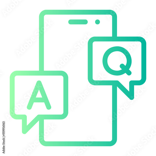 question gradient icon