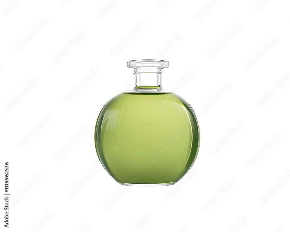 a glass bottle with green liquid a glass bottle with green liquid